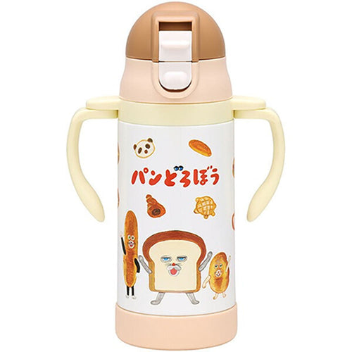 [발주상품 2~4 영업일 후 발송예정] 스케이터 빵도둑 빵 도로보 캐릭터 2WAY 스테인리스 보냉 빨대컵 350ml STWM3N - 주방·식기 - 하카타몰