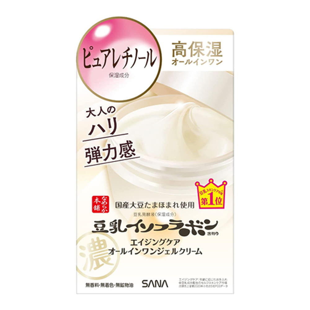 사나 나메라카 혼포 두유 이소플라본 링클 올인원 젤 크림 100g - 하카타몰