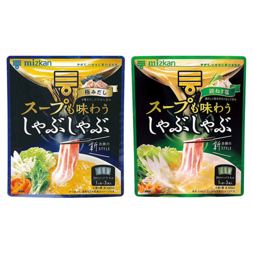 MIZKAN 미츠칸 스프도 맛보는 샤브샤브 쯔유 3봉입 2종택1 - 하카타몰