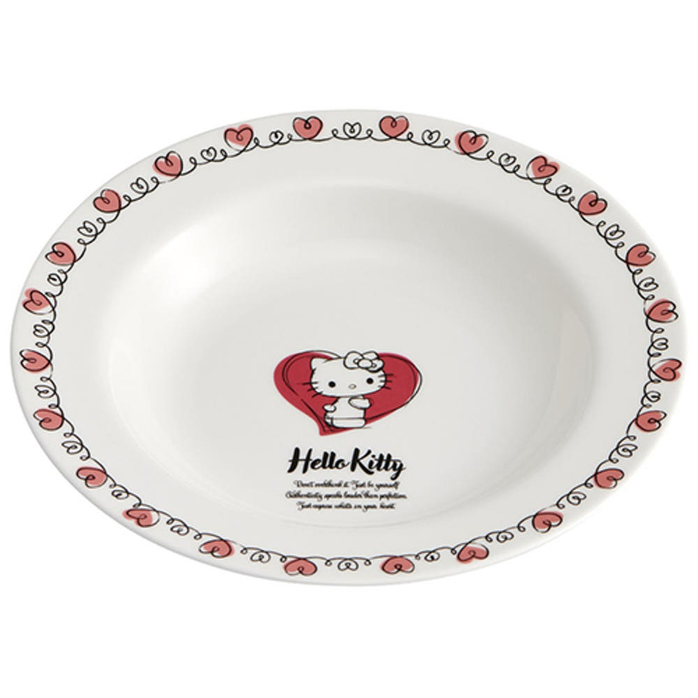 [발주상품 2~4 영업일 후 발송예정] 스케이터 산리오 헬로키티 드로잉 터치 캐릭터 스프 접시 NARUIMI 본차이나 CBSP23 - 주방·식기 - 하카타몰