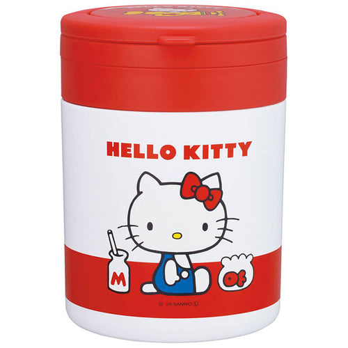 스케이터 헬로키티 캐릭터 접이식 핸들 보온 보냉 델리카포트 스프통 500ml LJFO5 - 하카타몰