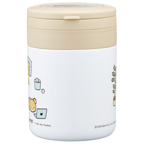 스케이터 리락쿠마 캐릭터 항균 접이식 핸들 보온 보냉 델리카포트 스프통 300ml LJFO3AG - 하카타몰