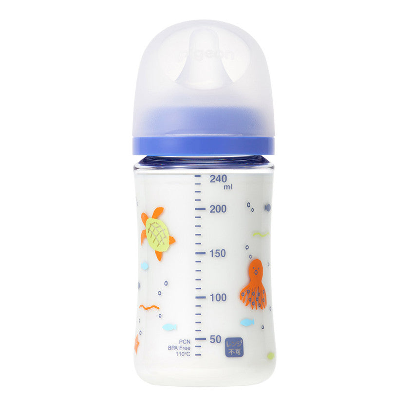 [발주상품] 피죤 모유실감 T-Ester 플라스틱 젖병 240ml Sea - 수유·외출 - 하카타몰