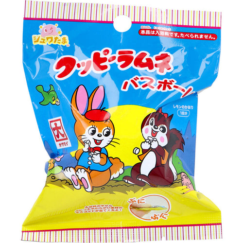 쿳피 라무네 캐릭터 마스코트 바스볼 입욕제 레몬향 1개입 75g - 욕실/입욕용품 - 하카타몰