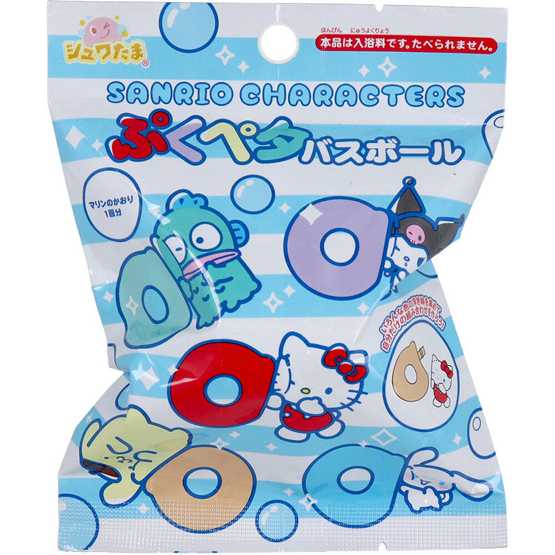 산리오캐릭터즈 통통 찰싹 캐릭터 마스코트 바스볼 입욕제 마린향 1개입 75g - 욕실/입욕용품 - 하카타몰
