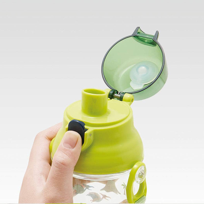 스케이터 DINOSAURS 캐릭터 식기세척기 대응 드링킹 타입 원푸쉬 클리어 보틀 480ml PSB5TR - 주방·식기 - 하카타몰