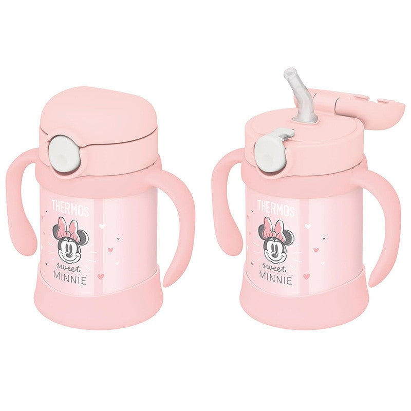 써모스 미니마우스 스테인리스 진공 보냉 유아용 빨대컵 FJT-250 - 주방·식기 - 하카타몰
