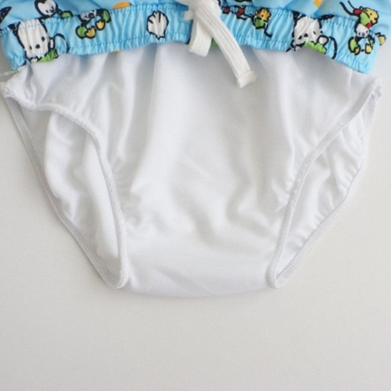 [발주상품] 산리오 포차코 캐릭터 비치 스윔 반바지 90~100cm - 하카타몰