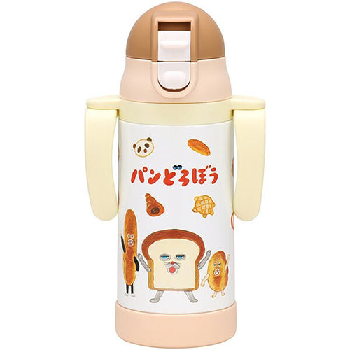 [발주상품 2~4 영업일 후 발송예정] 스케이터 빵도둑 빵 도로보 캐릭터 2WAY 스테인리스 보냉 빨대컵 350ml STWM3N - 주방·식기 - 하카타몰