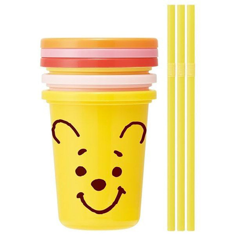 스케이터 곰돌이푸 페이스 캐릭터 빨대컵 3세트 320ml SIH3ST - 주방·식기 - 하카타몰