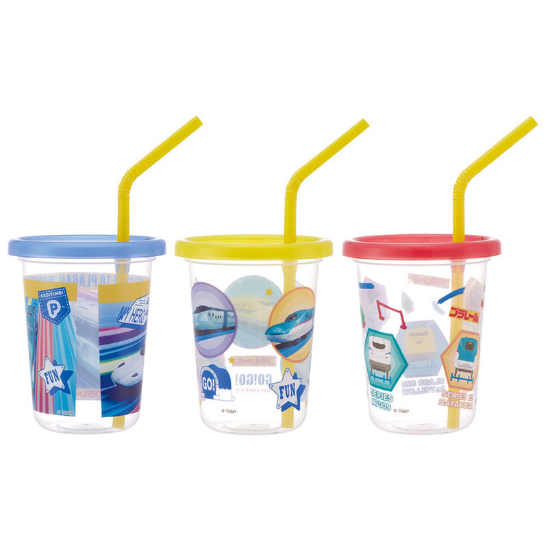 스케이터 프라레일 캐릭터 빨대컵 3세트 230ml SIH2ST - 하카타몰