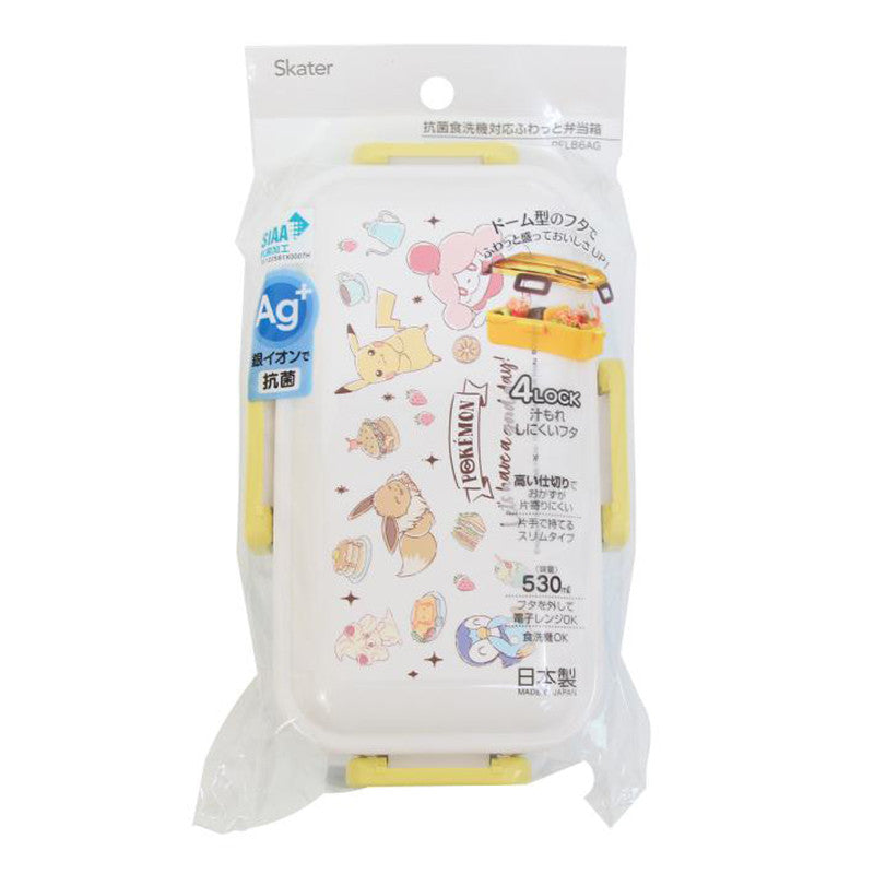 스케이터 포켓몬 Cafe Art 캐릭터 항균 4면락 런치박스 도시락 530ml PFLB6AG - 주방·식기 - 하카타몰
