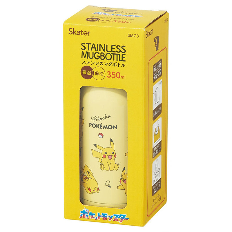 스케이터 포켓몬 피카츄 캐릭터 스테인리스 머그 보틀 350ml SMC3 - 주방·식기 - 하카타몰
