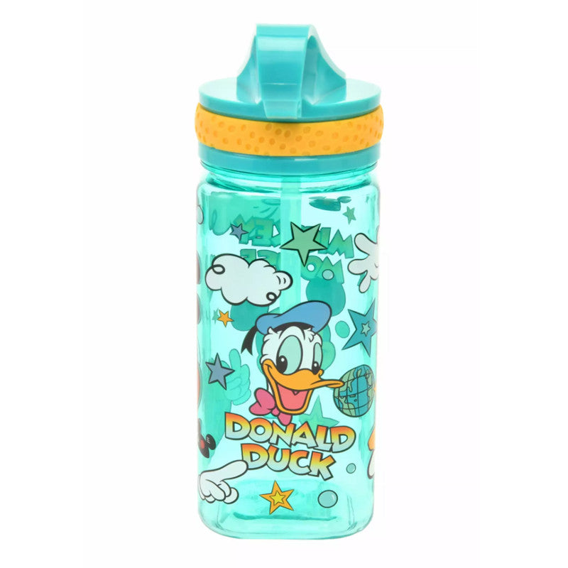 디즈니스토어 미키마우스 & 도날드덕 캐릭터 스퀘어 워터 보틀 retro pop 460ml - 주방·식기 - 하카타몰