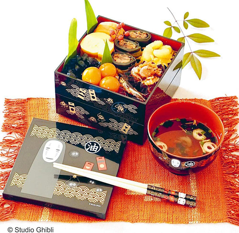 스케이터 지브리 센과치히로의 행방불명 가오나시 2단 찬합 15cm 16000ml NLW15 - 주방·식기 - 하카타몰