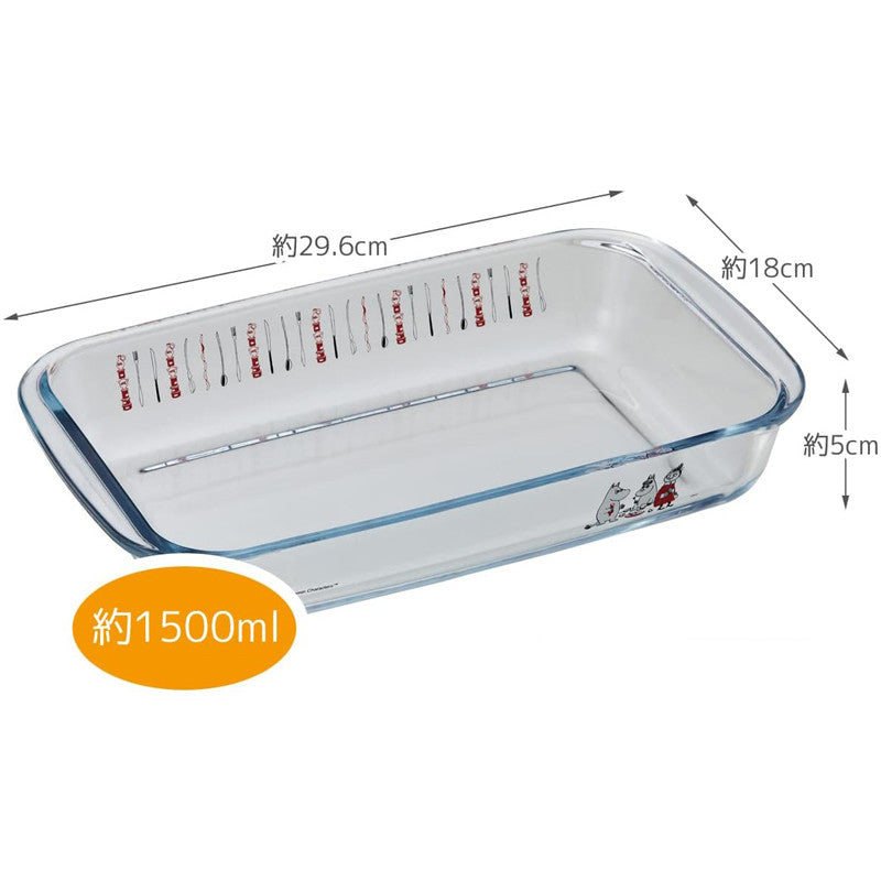 [발주상품 2~4 영업일 발송예정] 스케이터 무민 키친 캐릭터 내열유리 조리 접시 1500ml GCD2 - 주방·식기 - 하카타몰