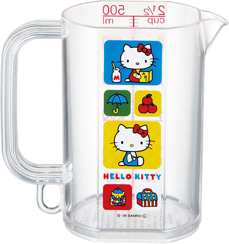 스케이터 헬로키티 레트로 캐릭터 메저 눈금 계량컵 500ml MMC1 - 하카타몰