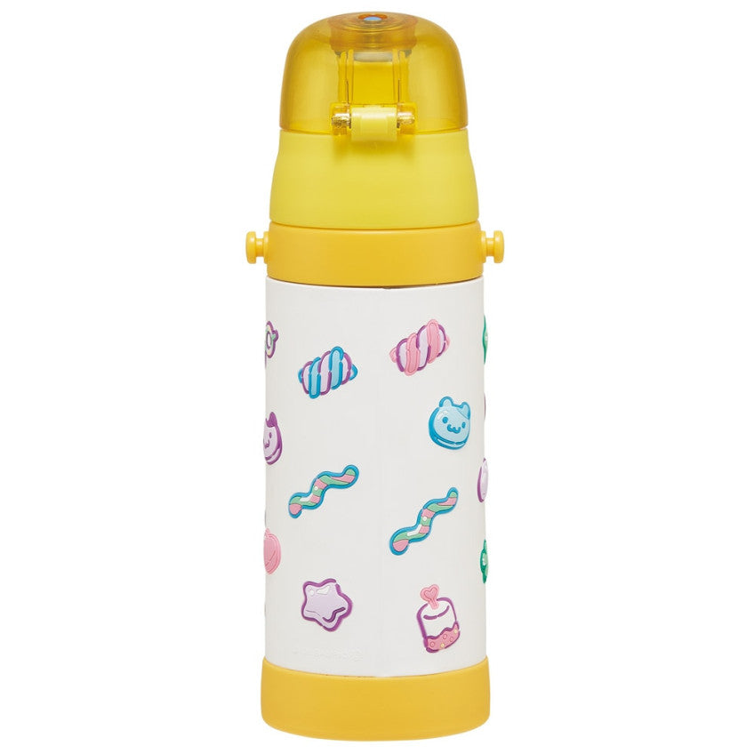 스케이터 산리오 폼폼푸린 캐릭터 3D 원푸쉬 보냉 스테인리스 다이렉트 보틀 480ml SDPV5 - 주방·식기 - 하카타몰