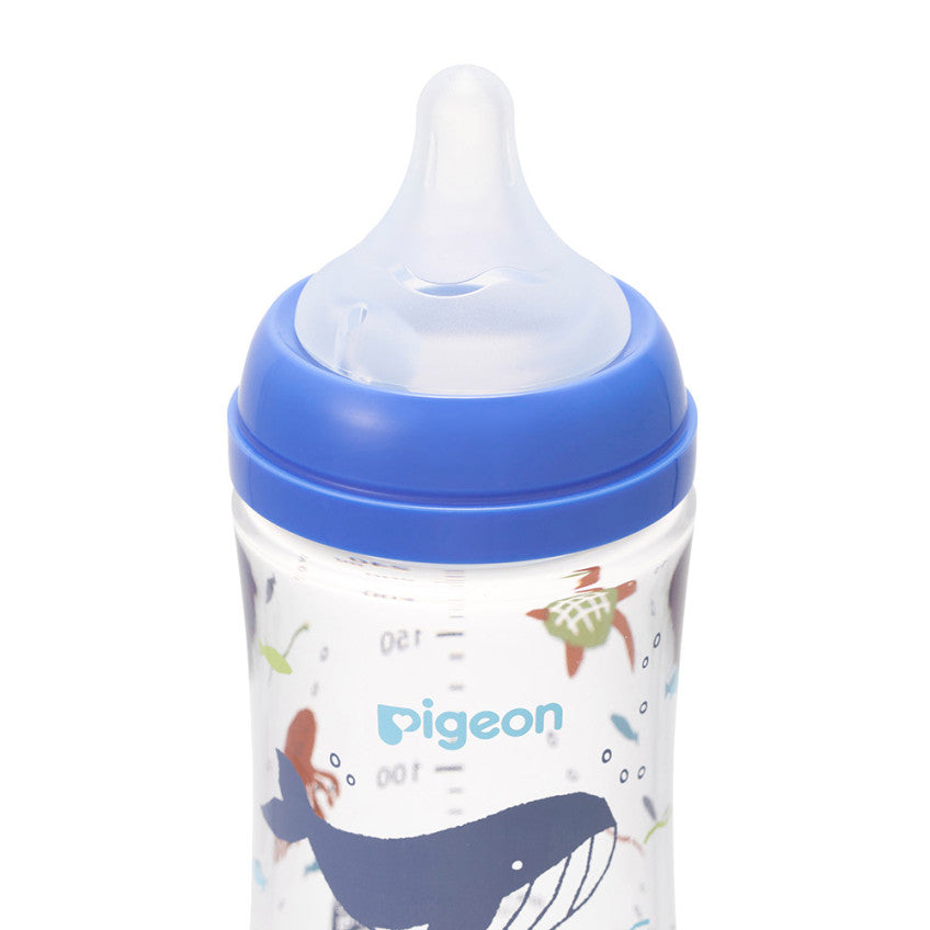 [발주상품] 피죤 모유실감 T-Ester 플라스틱 젖병 240ml Sea - 수유·외출 - 하카타몰