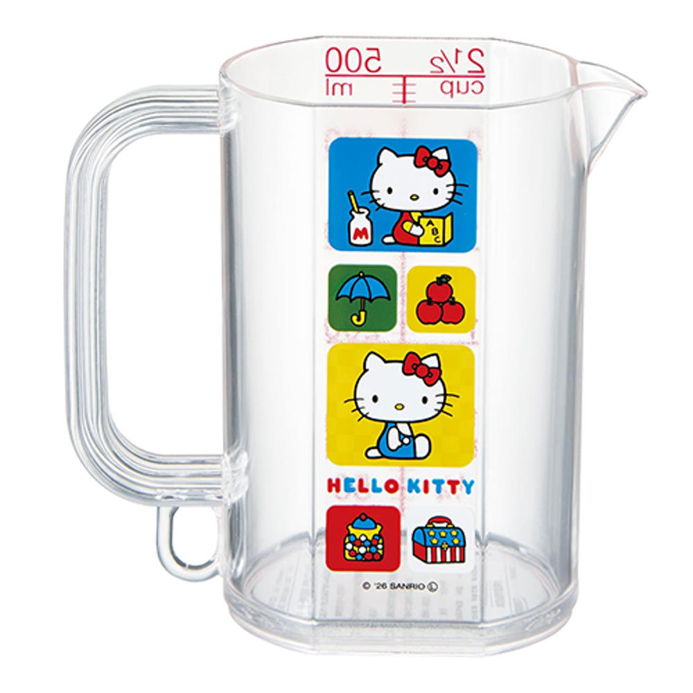 스케이터 헬로키티 레트로 캐릭터 메저 눈금 계량컵 500ml MMC1 - 하카타몰