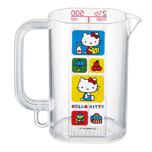 스케이터 헬로키티 레트로 캐릭터 메저 눈금 계량컵 500ml MMC1 - 하카타몰