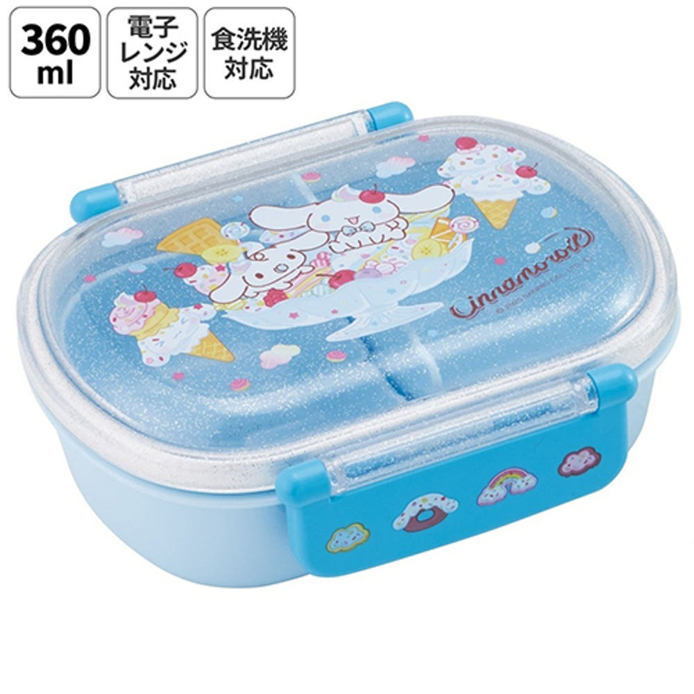 [발주상품 2~4 영업일 후 발송예정] 스케이터 시나모롤 Fancy Snacks Sweets 캐릭터 도시락 런치박스 360ml QAF2BA - 주방·식기 - 하카타몰