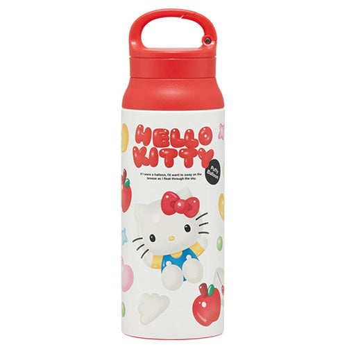 스케이터 산리오 헬로키티 풍선 캐릭터 카라비너 핸들 스테인리스 보틀 600ml STBC6 - 주방·식기 - 하카타몰