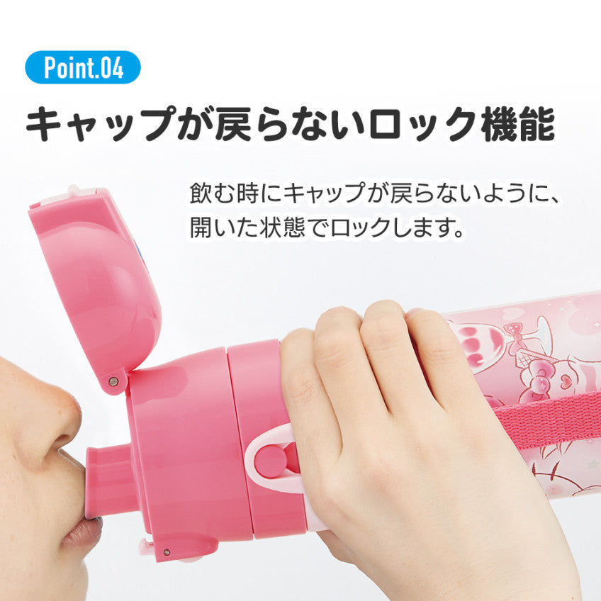 [발주상품 2~4 영업일 후 발송예정] 스케이터 원피스 캐릭터 원푸쉬 다이렉트 스테인리스 보틀 470ml SDC4 - 주방·식기 - 하카타몰
