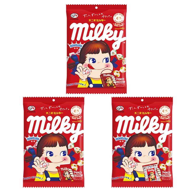 후지야 페코짱 밀키 캔디 100g 패키지 상세