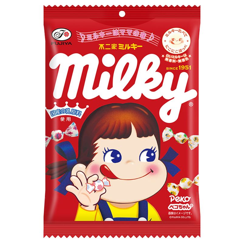 후지야 페코짱 밀키 캔디 100g 현행품 정면