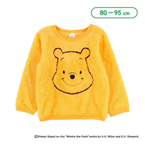 [발주상품] 곰돌이 푸 보아 플리스 맨투맨 80~95cm - 의류 - 하카타몰