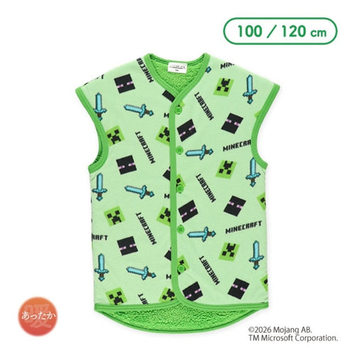 [발주상품] 마인크래프트 마이크로 플리스 롱 판초 100~120cm - 하카타몰