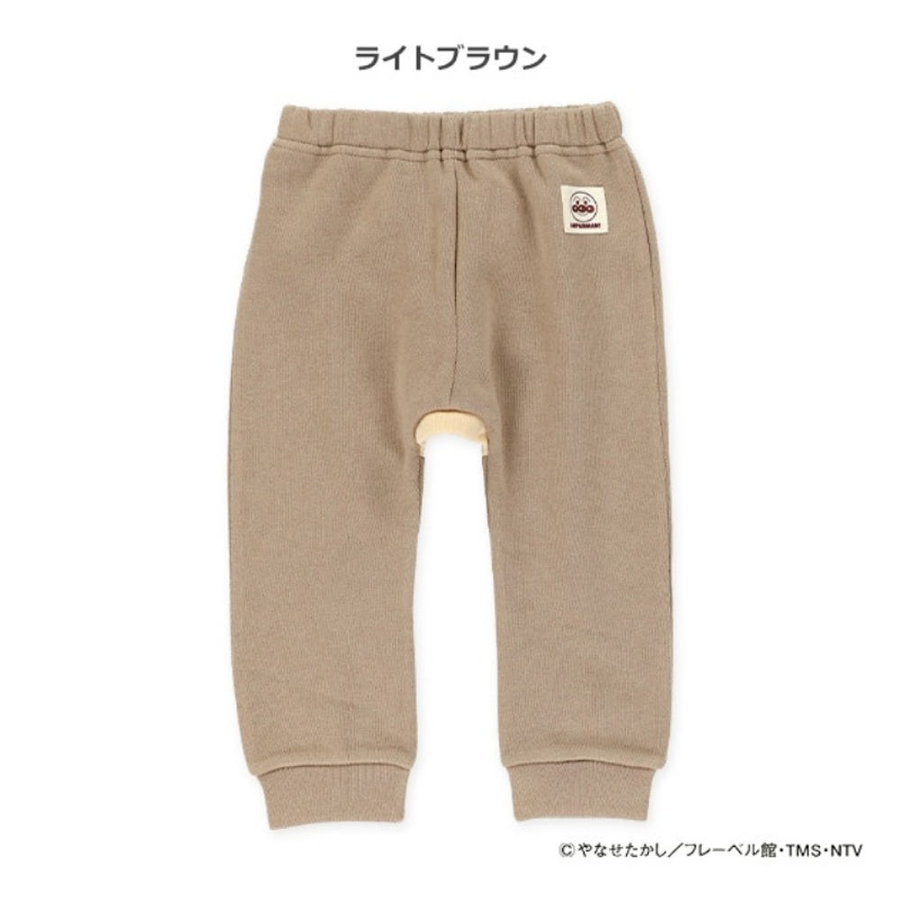 [발주상품] 호빵맨 안감 기모 몽키팬츠 라이트 브라운 80~90cm - 의류 - 하카타몰