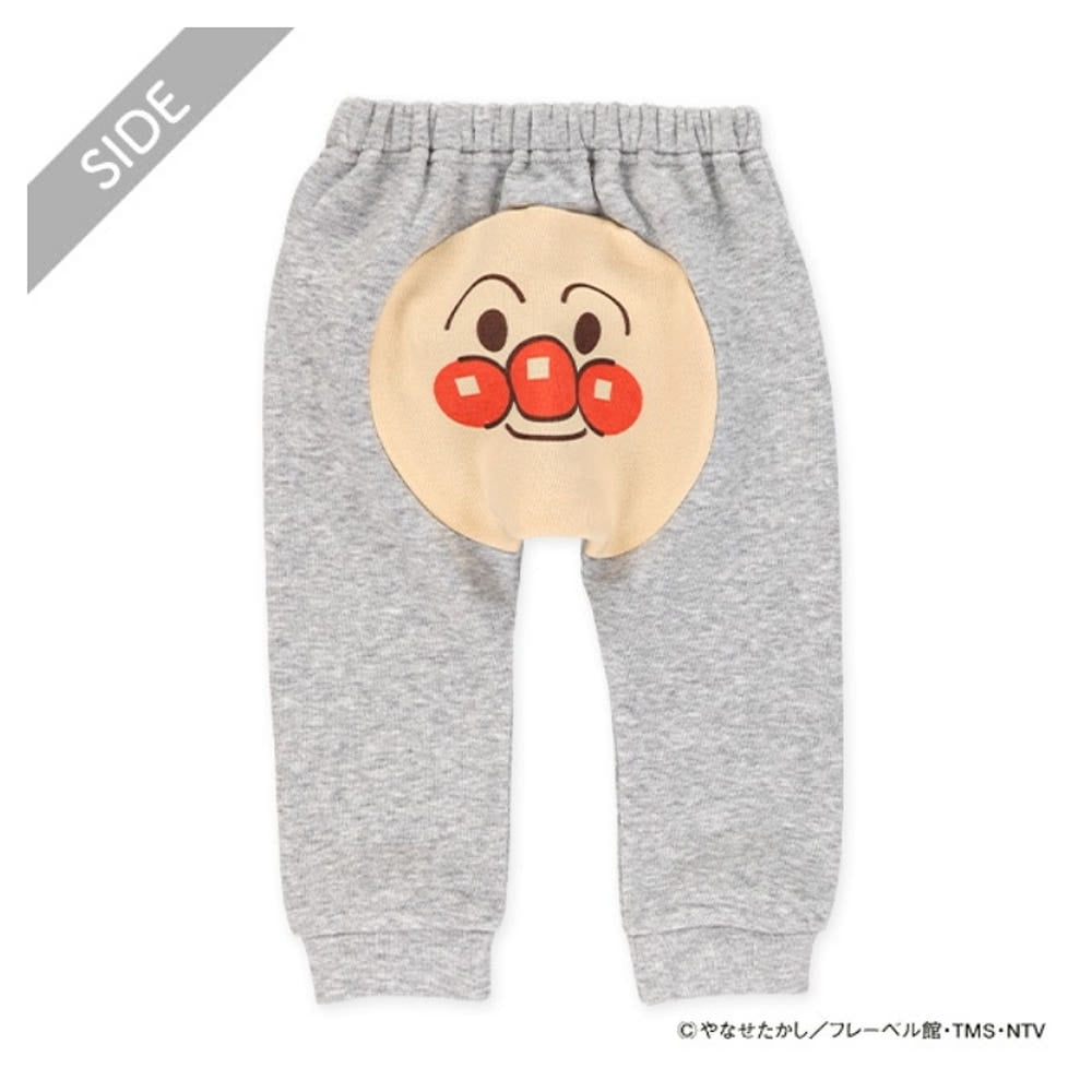 [발주상품] 호빵맨 안감 기모 몽키팬츠 그레이 80~90cm - 의류 - 하카타몰