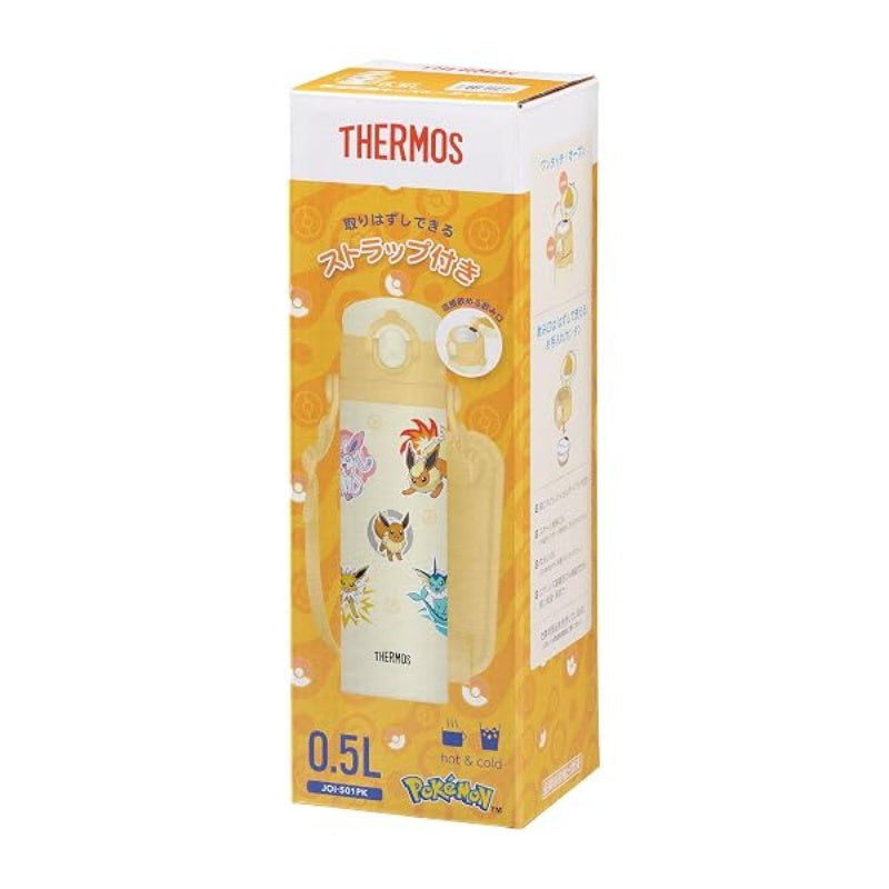 [발주상품] 써모스 포켓몬 진공단열 보온보냉 보틀 500ml JOI-501PK - 하카타몰