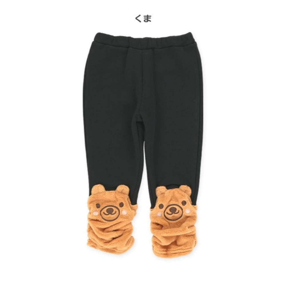 [발주상품] 곰돌이 보아 플리스 롱 바지 80~95cm - 하카타몰