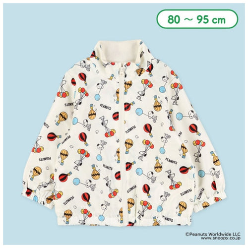 [발주상품] 스누피 올오버 플리스 안감 바람막이 자켓 80~95cm - 하카타몰