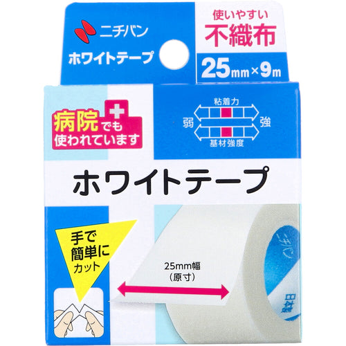 니치반 화이트 테이프 25mm×9m 상품 사진 1