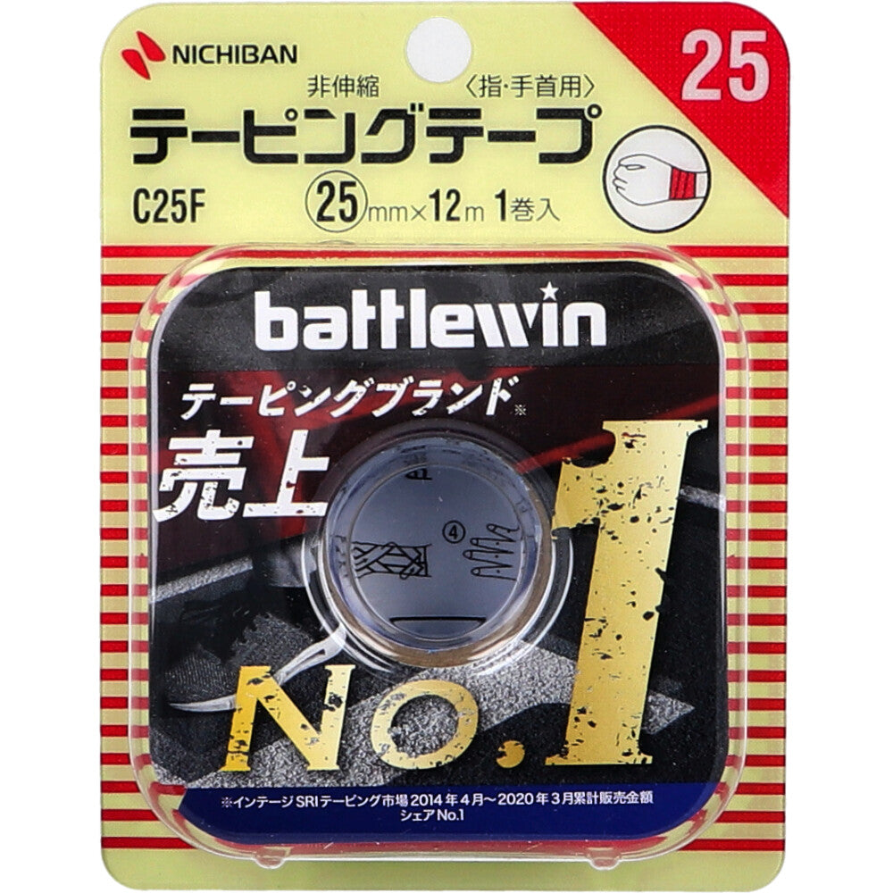 니치반 배틀윈 테이핑 C25F 25mm×12m 1롤입 상품 사진 1