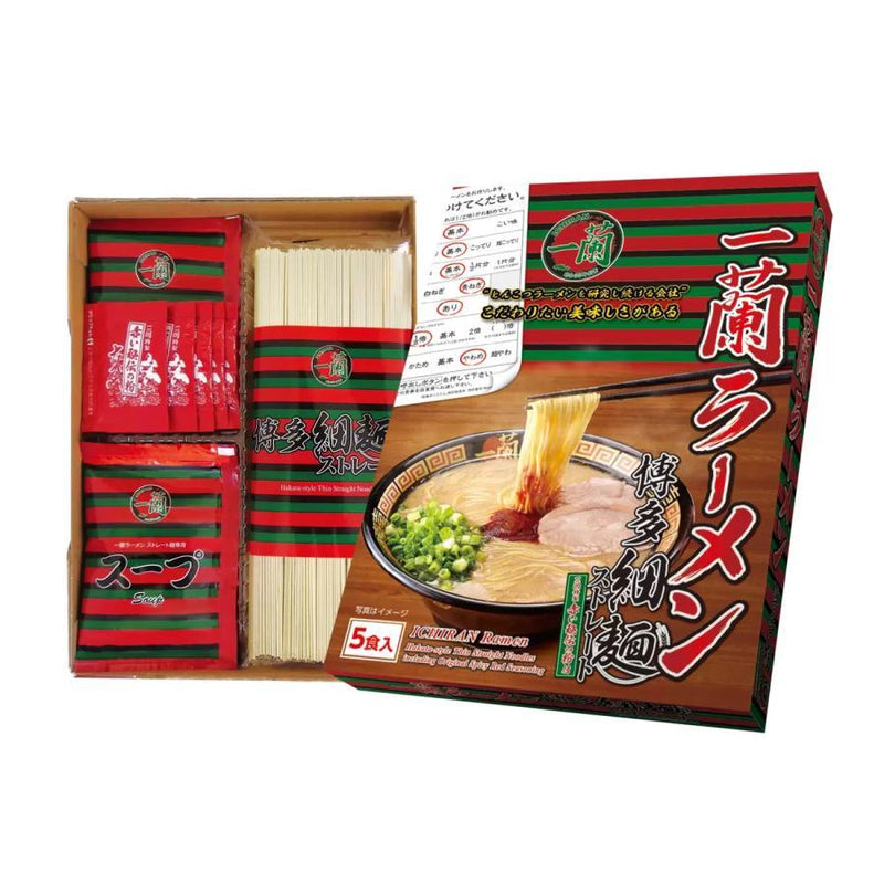 이치란 돈코츠 라멘 5인분 645g 구성품