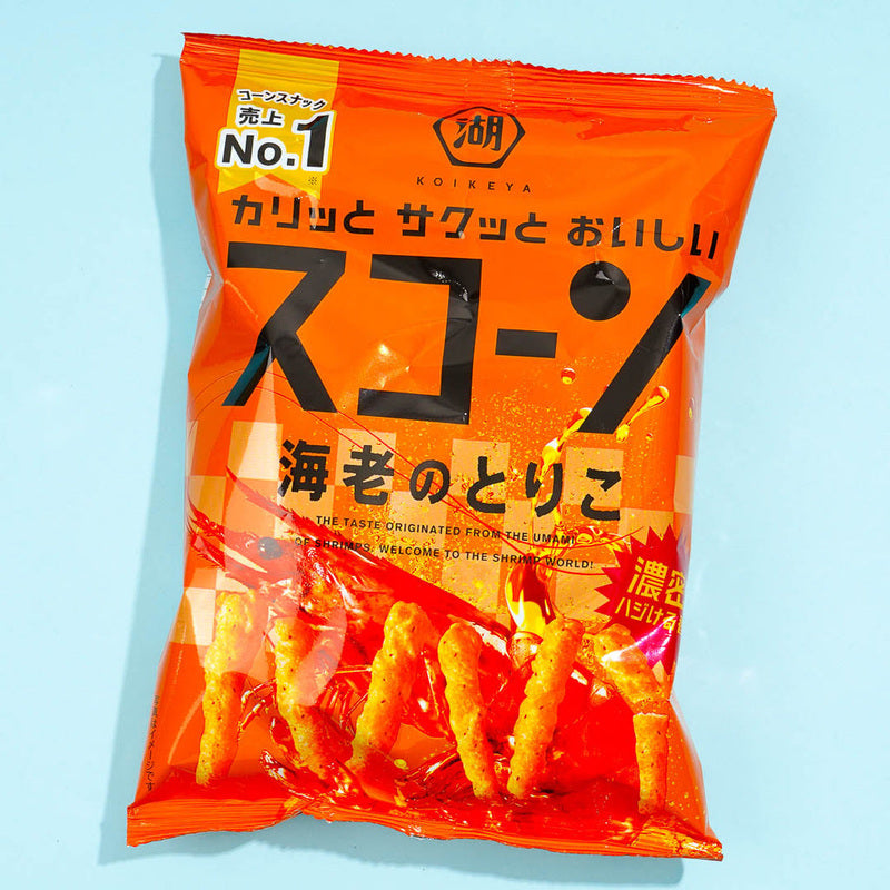 코이케야 스콘 에비노 토리코 새우맛 70g 실제 패키지 촬영 사진