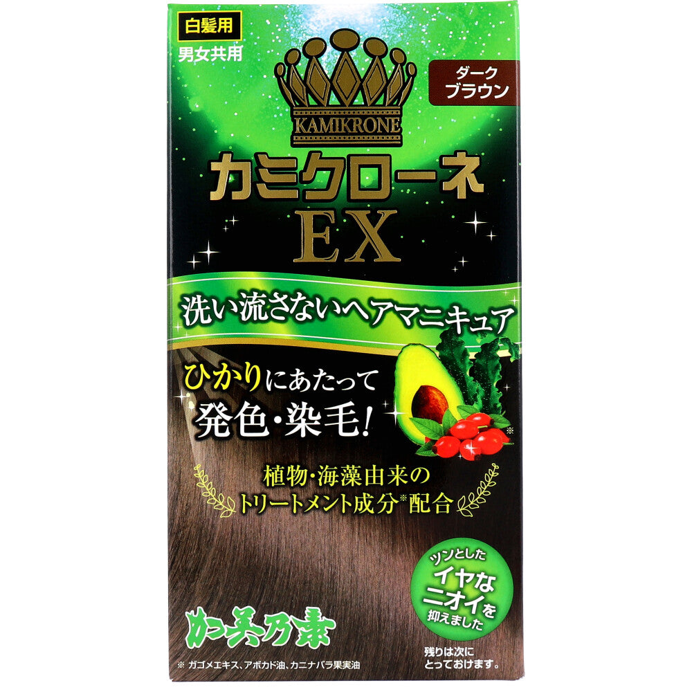 카미크로네 EX 빛반응 새치 염색 헤어젤 다크브라운 80ml