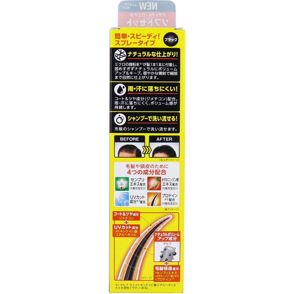 마시니 퀵 헤어 커버 스프레이 소프트 세트 블랙 140g 상세 2