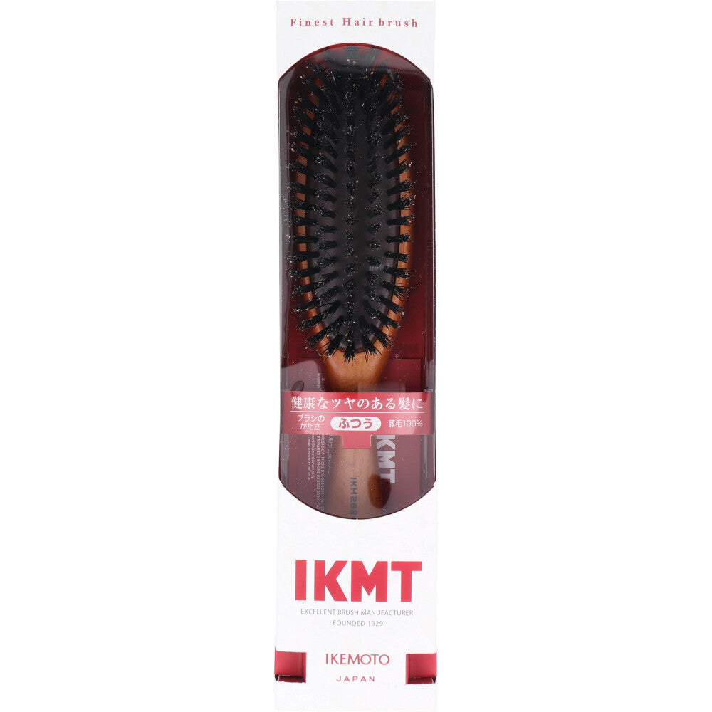 이케모토 천연 돈모 헤어브러시 대형 보통 IKH-2624 원본 1
