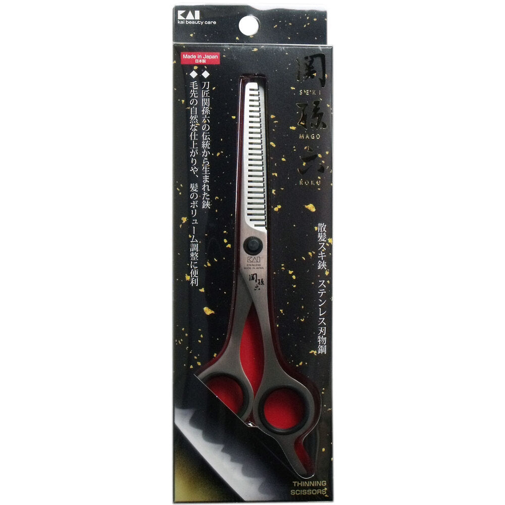 카이 세키마고로쿠 스테인리스 헤어 숱가위 HC-3519