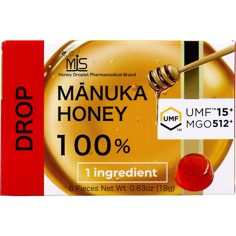 MIS 마누카 허니 드롭 UMF15+ MGO512+ 벌꿀사탕 6개입 18g