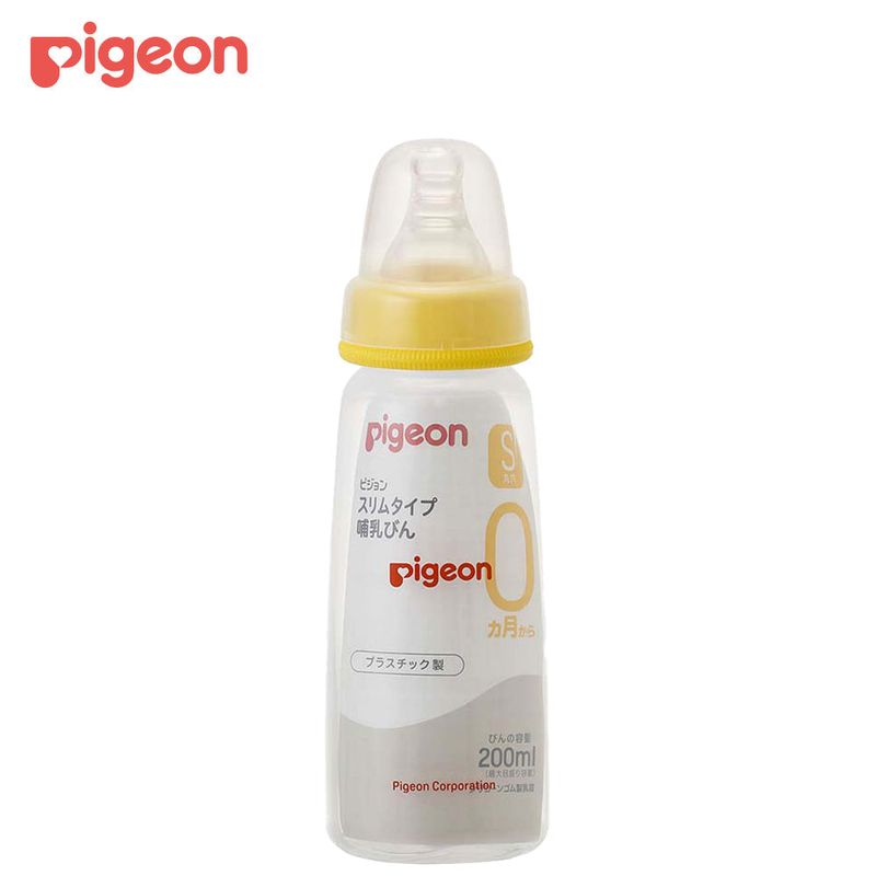 피죤 슬림타입 플라스틱 젖병 200mL S젖꼭지 포함