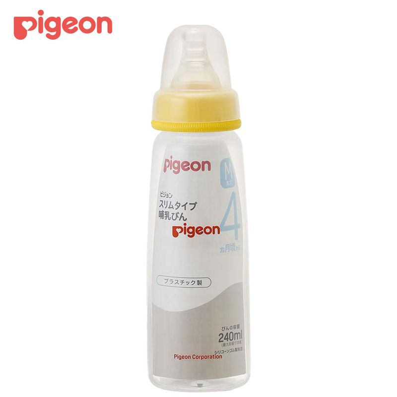피죤 슬림타입 플라스틱 젖병 240mL M젖꼭지 포함