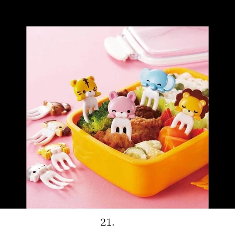 21. 애니멀 포크 - 토루네 캐릭터 도시락 꾸미기 데코픽