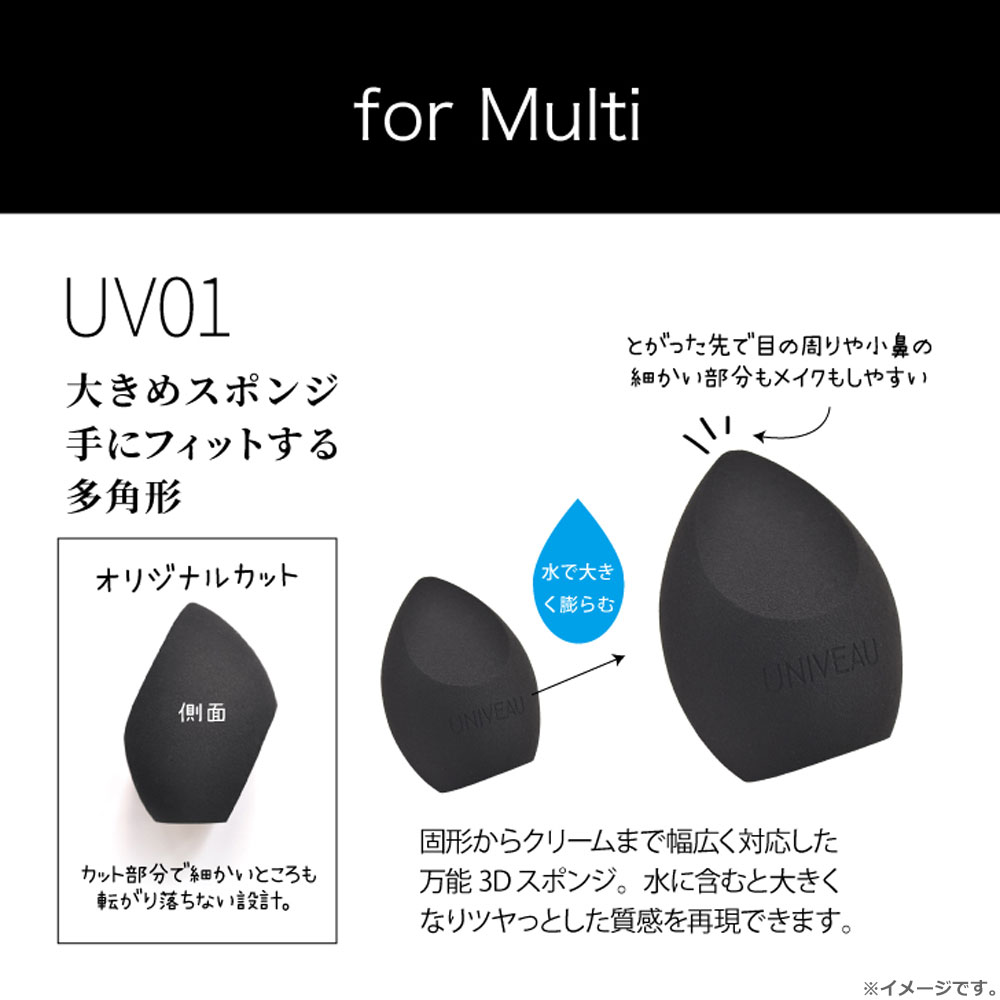 UNIVEAU 유니뷰 멀티 파운데이션용 3D 스펀지 상세
